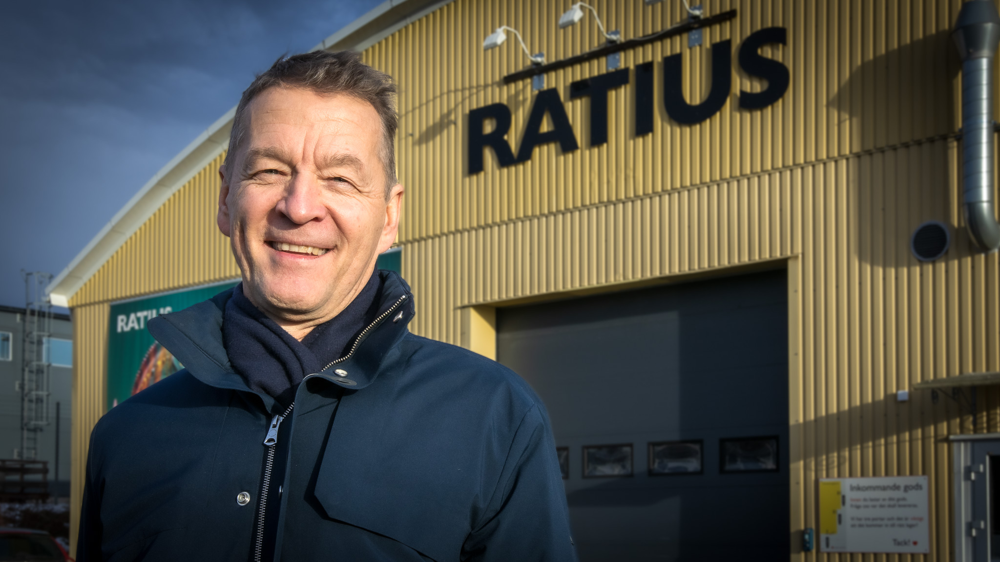 Svecke st&aring;r framf&ouml;r Ratius i G&ouml;rla, f&ouml;retaget han &auml;r styrelseordf&ouml;rande i