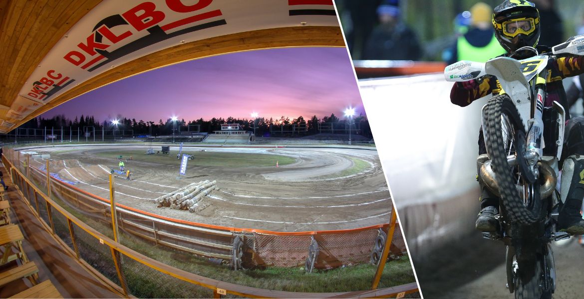 Bild på Rospiggarnas speedwaybana.