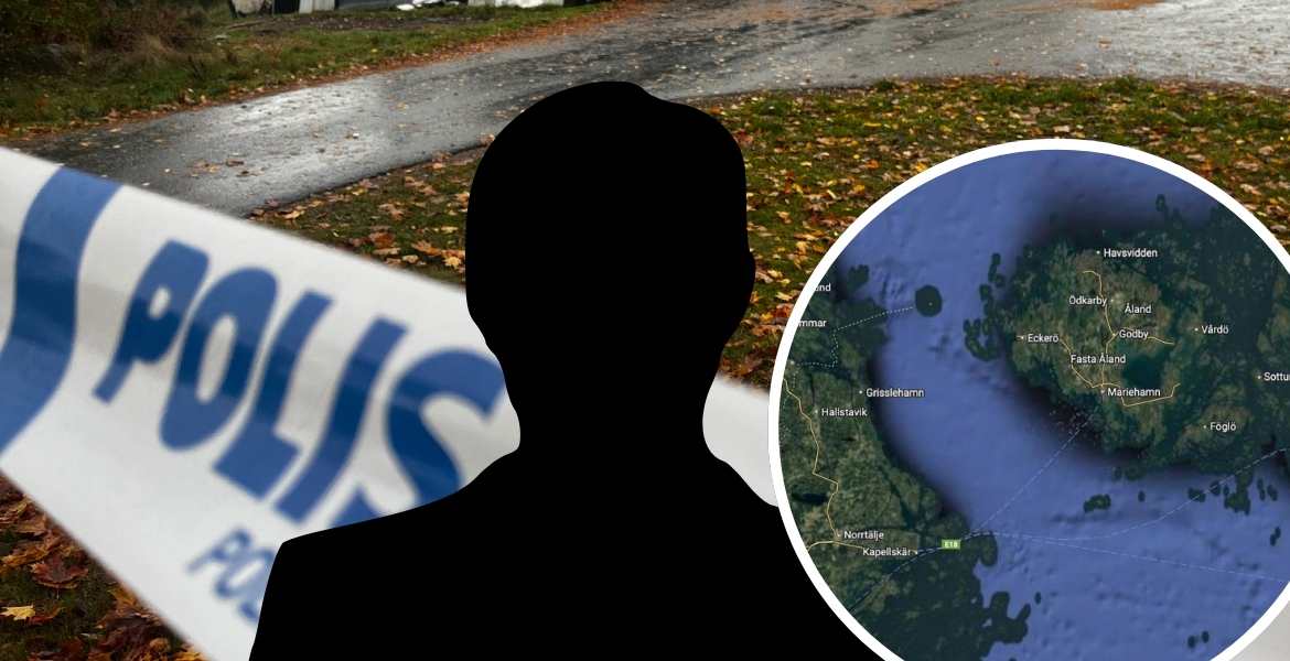 Siluett av en gärningsman med polisens aspärrning i bakggrunden.
