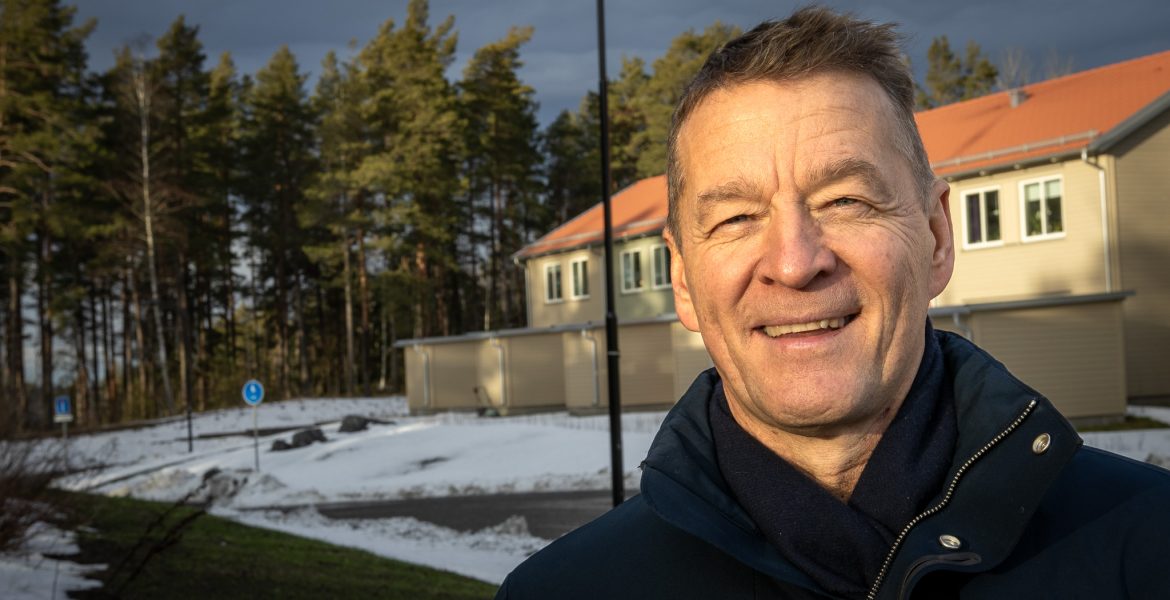 Svecke framför etapp 1 av projektet Lommarskogen