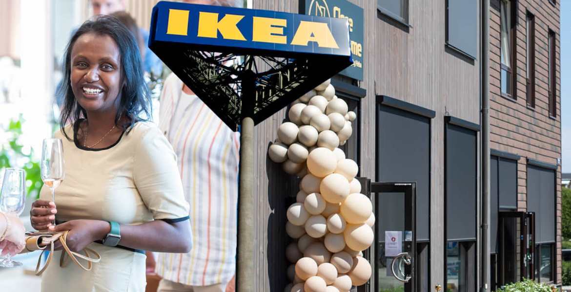 Bild på IKEAs nya kundmottagning i Norrtälje.