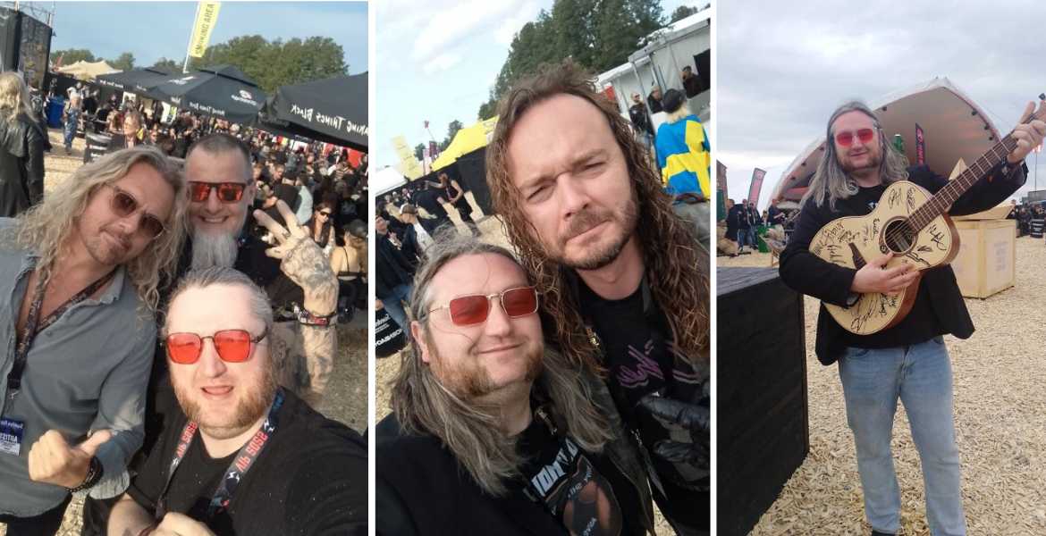 Tommy Hedlund tar Selfies på Sweden Rock.